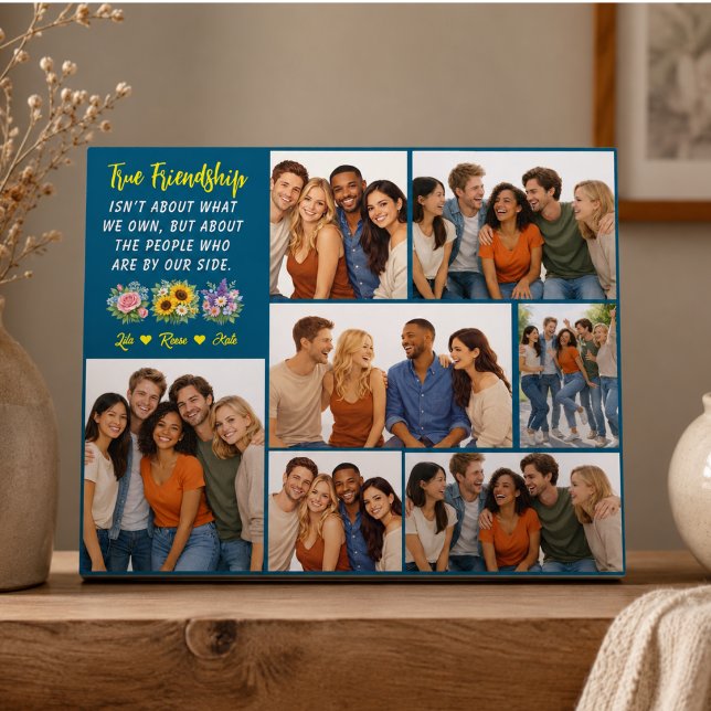 Placa Expositora Amistad Personalizada | Mejor Amiga (Personalized Friendship | Best Friend Plaque)