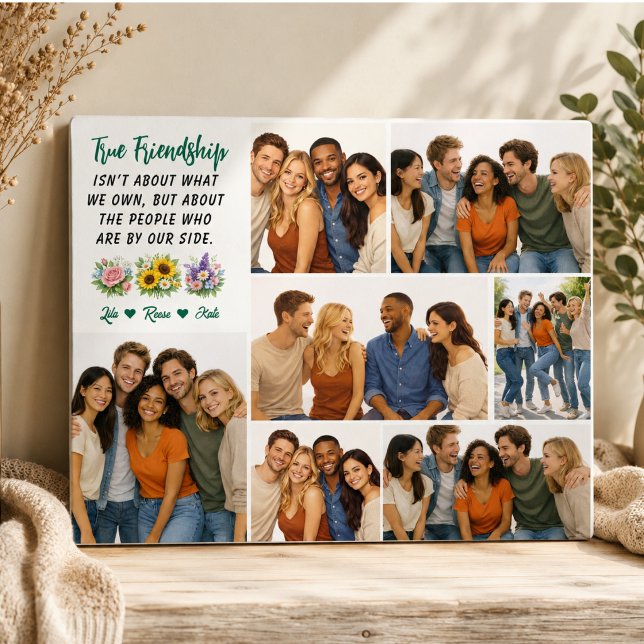 Placa Expositora Amistad Personalizada | Mejor Amigo (Personalized Friendship | Best Friend Plaque)
