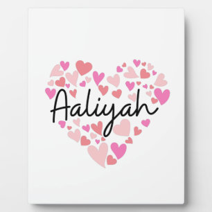 Placa Expositora Amo a Aaliyah
