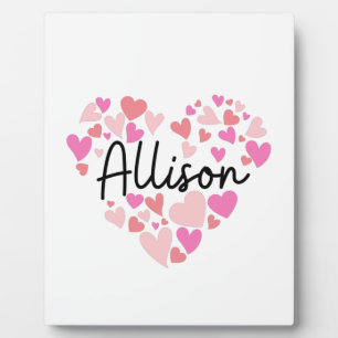 Placa Expositora Amo a Allison