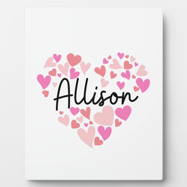 Placa Expositora Amo a Allison (Frente)