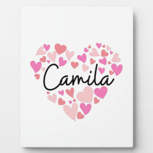 Placa Expositora Amo a Camila