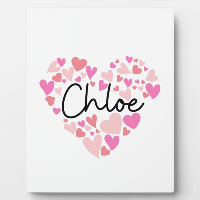 Placa Expositora Amo a Chloe (Frente)