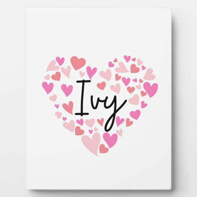 Placa Expositora Amo a Ivy (Frente)