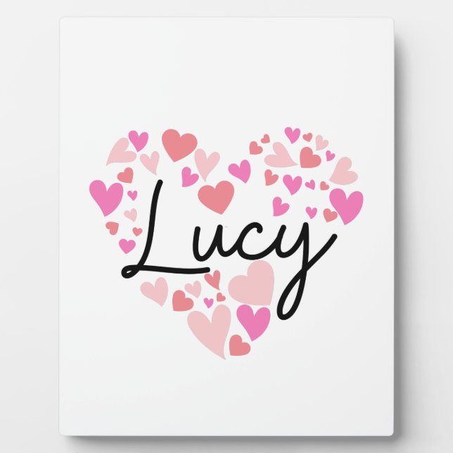 Placa Expositora Amo a Lucy (Frente)