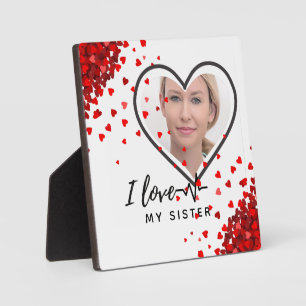 Placa Expositora Amo a mi HERMANA - Mejor Amigo Regalo Personalizad