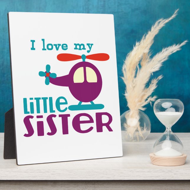 Placa Expositora Amo a mi hermanita (Lado)