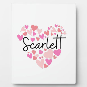 Placa Expositora Amo a Scarlett