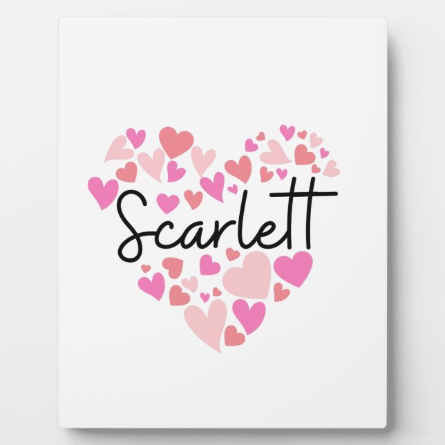 Placa Expositora Amo a Scarlett (Frente)