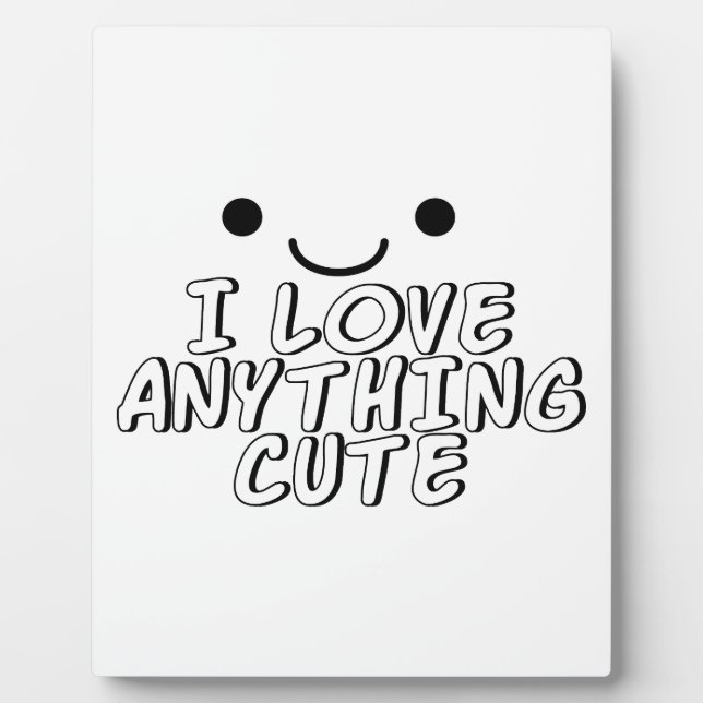 Placa Expositora Amo Cualquier Cosa (Frente)