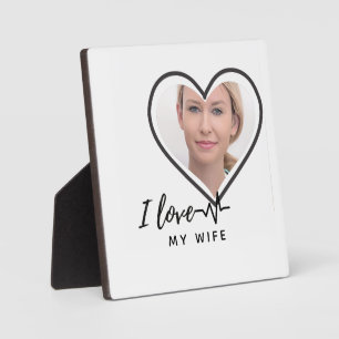 Placa Expositora Amo el regalo de la foto de mi esposa - mejor Pers