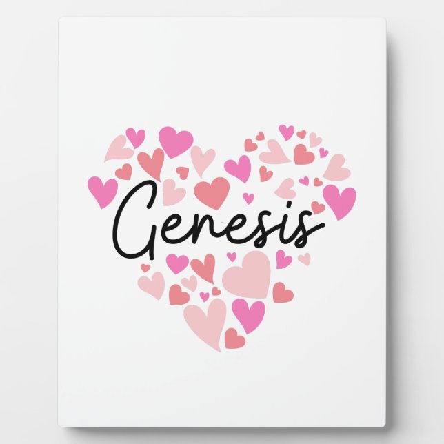 Placa Expositora Amo la Génesis (Frente)