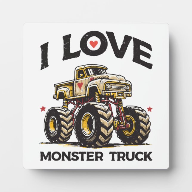 Placa Expositora Amo Monster Truck (Frente)