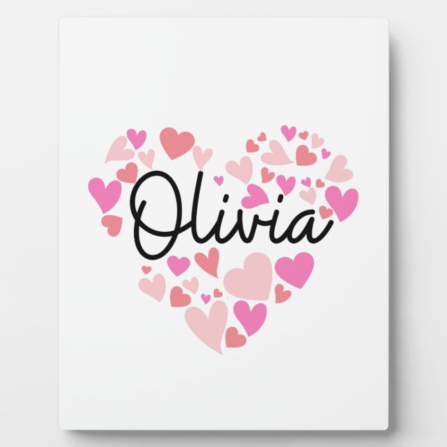 Placa Expositora Amo Olivia (Frente)