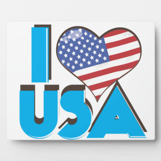 Placa Expositora Amo USA Retro 80s