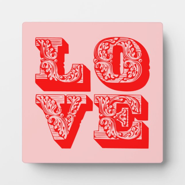 Placa Expositora AMOR al cuadrado (Frente)