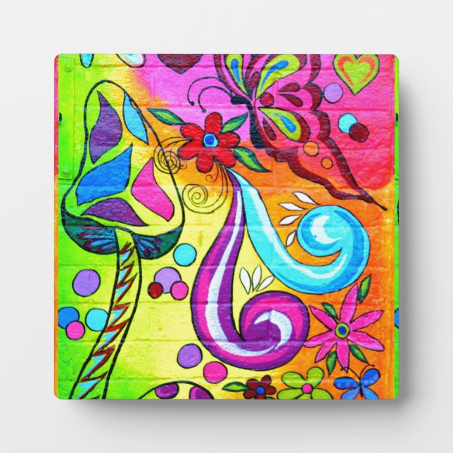 Placa Expositora amor chippie groovy (Frente)