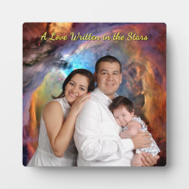 Placa Expositora Amor Escrito en las Estrellas Foto Nebulosa de Ori