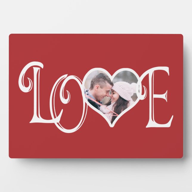 Placa Expositora AMOR - Foto Personalizado (Frente)