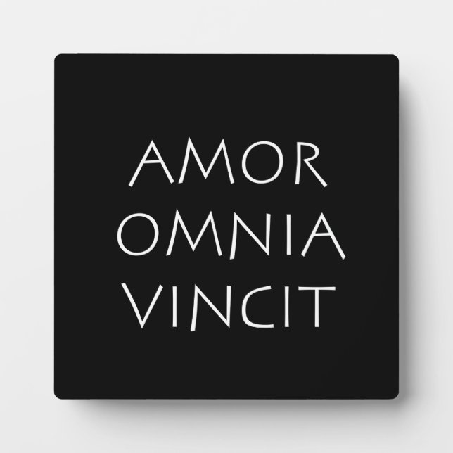 Placa Expositora Amor Omnia Vincit (Frente)