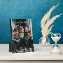 Placa Expositora Amor personalizado Mimi Foto manuscrita