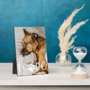 Placa Expositora Amor por la vida mascota Papel Imprimir guión de