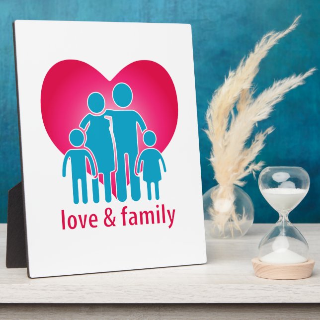 Placa Expositora Amor y familia (Lado)