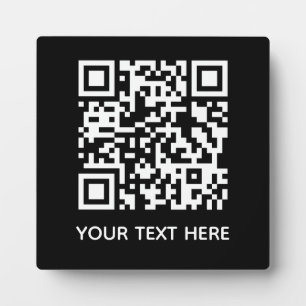 Placa Expositora Añadir su propio código QR vínculo de menú Escanea