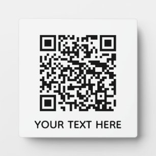 Placa Expositora Añadir su propio código QR vínculo de menú Escanea