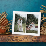 Placa Expositora Añadir su propio Collage de fotos Personalizado 2<br><div class="desc">Diseño moderno y elegante impreso Añadir su propio Personalizado 2 placa de Collage de fotos que se puede personalizar con su texto. Visita la tienda de Diseño de Arte Gráfico para ver otros productos que coincidan con este diseño.</div>