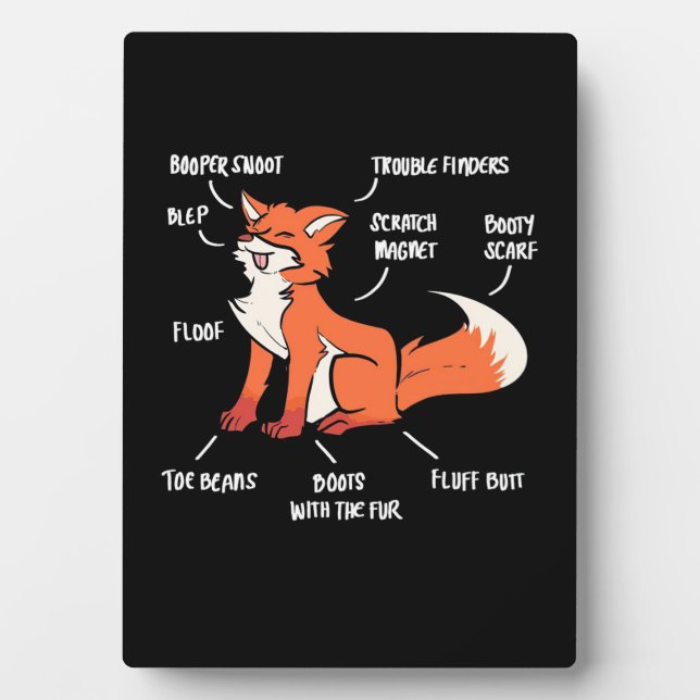 Placa Expositora Anatomy Of A Fox (Frente)