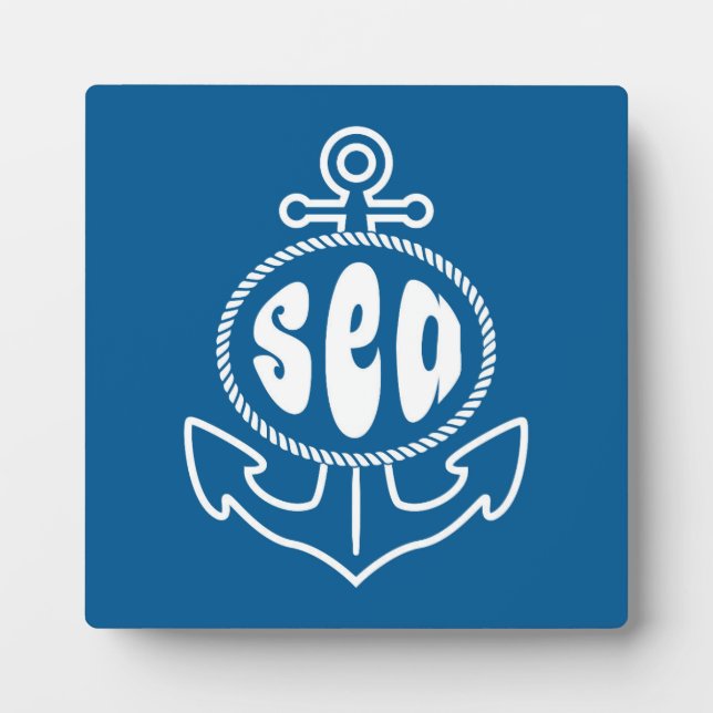 Placa Expositora Ancla Y El Mar (Frente)