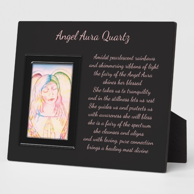 Placa Expositora Angel Aura Quartz Fairy (Lado)