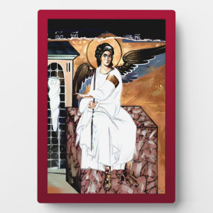 Placa Expositora Ángel blanco