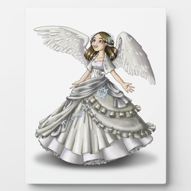 Placa Expositora Ángel de nieve (Frente)