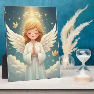Placa Expositora ángel de oración