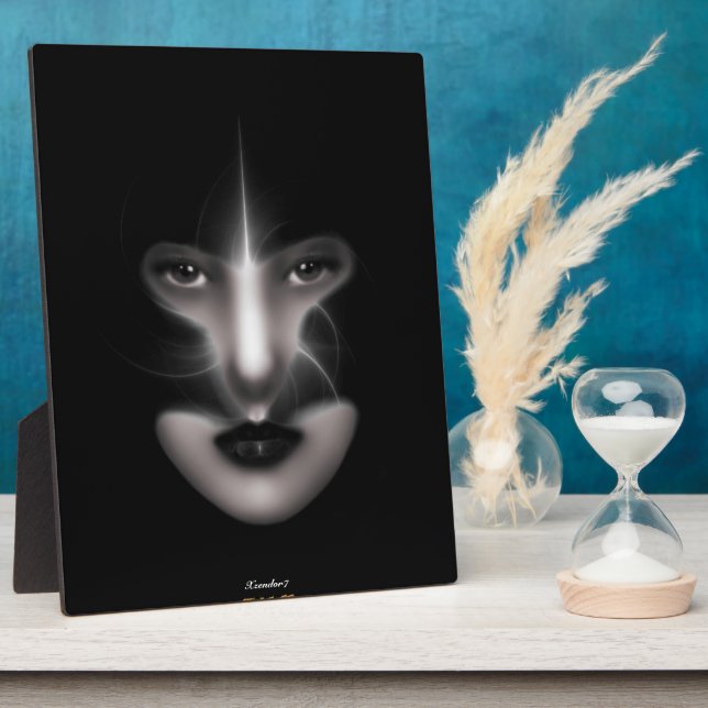 Placa Expositora Angel Eyes Fractal Art Plaque (Lado)