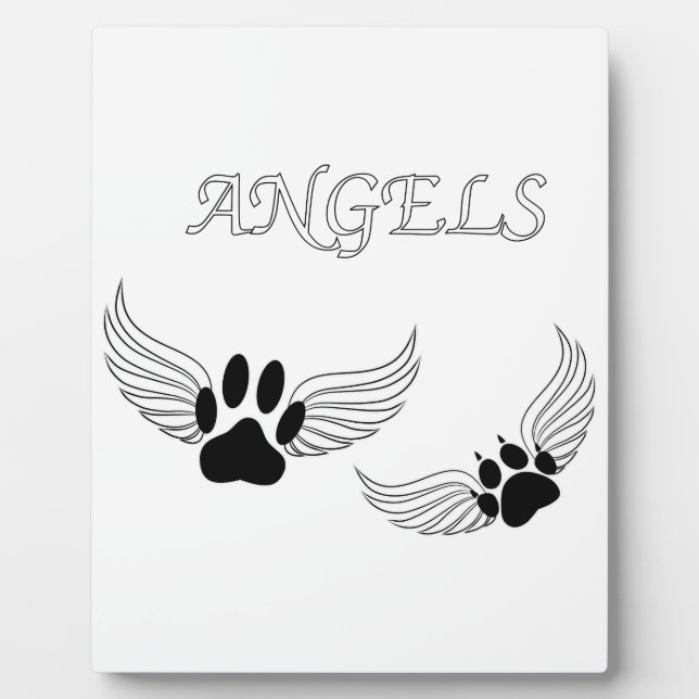 Placa Expositora Angel Mascota Paws (Frente)