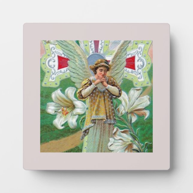 Placa Expositora Ángel rezando (Frente)