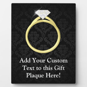 Placa Expositora Anillo de Solitaire de Diamond