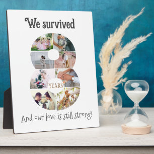 Placa Expositora Aniversario del Boda de ocho años