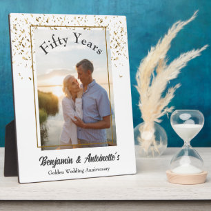 Placa Expositora Aniversario del Boda de Oro