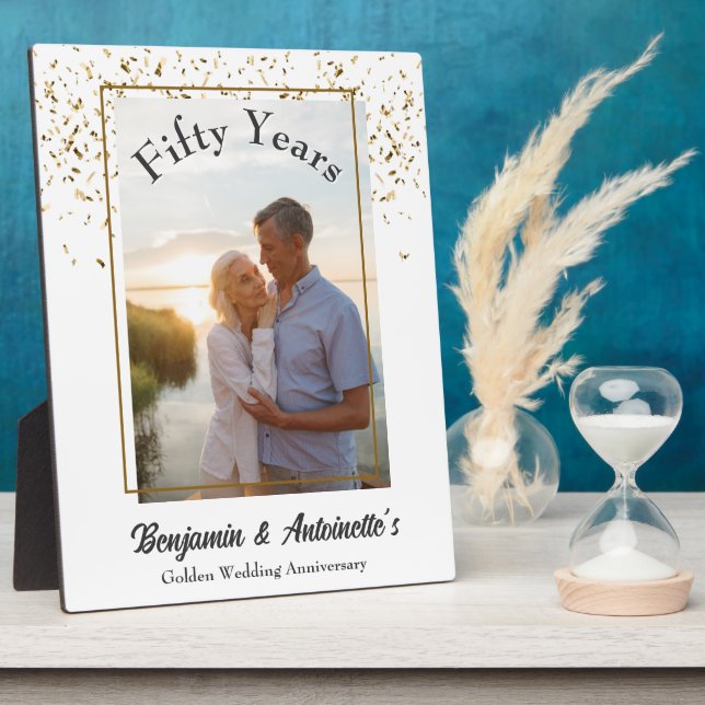 Placa Expositora Aniversario del Boda de Oro (Lado)