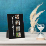 Placa Expositora Aniversario del Collage de fotos de la pareja boda<br><div class="desc">Romántico arte mural personalizado para parejas que celebran un aniversario con el diseño del collage de fotos "Eres mi persona". Perfecto para aniversarios, bodas o como regalo romántico, esta pieza atemporal está diseñada para evocar dulces recuerdos cada vez que lo mires. Ya sea que se exhiba en su sala de...</div>