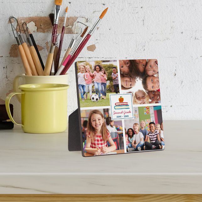 Placa Expositora Año escolar de los niños Keepsake 4 Collage de fot (Subido por el creador)