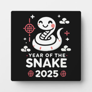 Placa Expositora Año Nuevo Chino 2025 Año Lunar de Serpiente