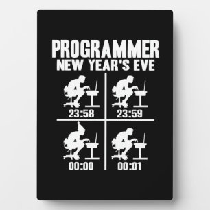 Placa Expositora Año Nuevo del programador