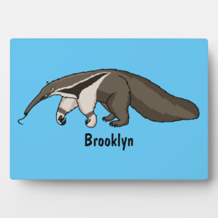Placa Expositora Anteater feliz personalizado ilustracion