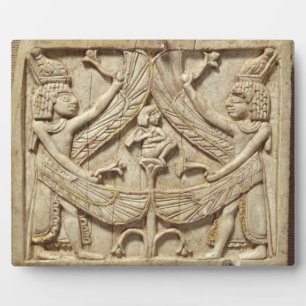 Placa Expositora Antígeno alado, Periodo Asirio, c.750 a.C. (marfil