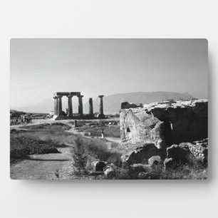 Placa Expositora Antigua Grecia Templo Corinth Apolo
